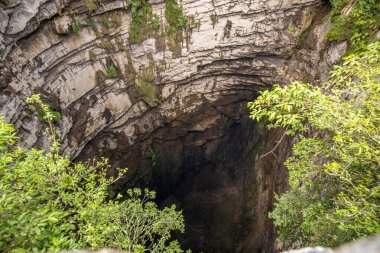 San Luis Potosi, Meksika 'daki Kırlangıç Mağarası.