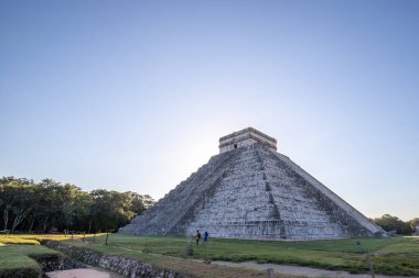 Chichen Itza arkeoloji alanı, Kukulkan Piramidi, Meksika, Yucatan 'daki yeni 7 harikadan biri.