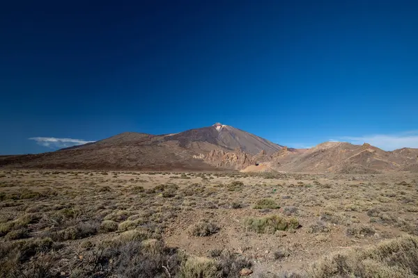 Teide Ulusal Parkı 'ndaki Teide Dağı ve manzara manzarası, Santa Cruz Tenerife Adası, İspanya