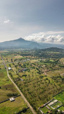 Meksika, Tlaxcala 'daki Malinche Dağı' nın havadan görünüşü