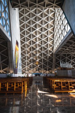 İtalya, Trieste 'deki Sığınak di Monte Grisa' nın iç manzarası