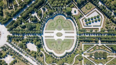 Avusturya, Viyana 'daki Schonbrunn Sarayı' nın hava manzarası