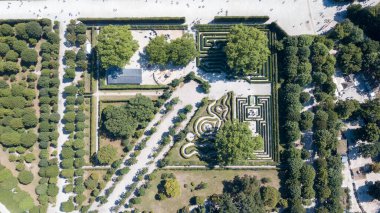 Avusturya, Viyana 'daki Schonbrunn Sarayı' nın hava manzarası