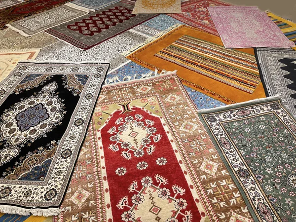 a wide range of handmade wool and silk carpets, typical turkish handmade kilim carpets and rugs, horizontal