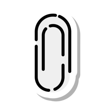 Çıkartma biçimi noktalı çizgi klipsi