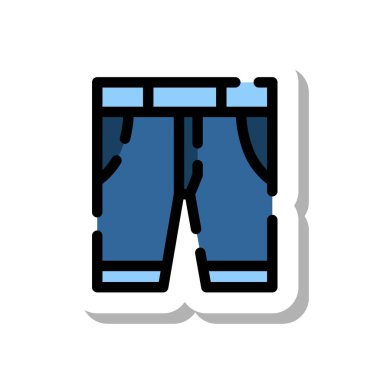 Çıkartma biçimi noktalı çizgi simgesi pantolonu