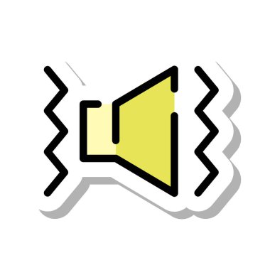 Çıkartma biçimi noktalı çizgi simgesi titreşimi