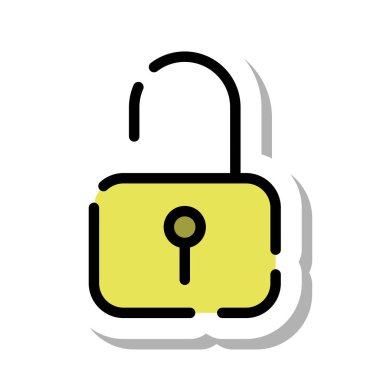 Çıkartma biçimi noktalı satır simgesi kilitlenmedi