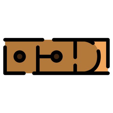 Renkli çizgi simgesi kemeri