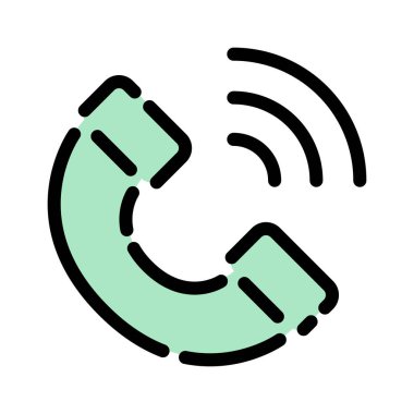 Renkli çizgi simgesi telefonu