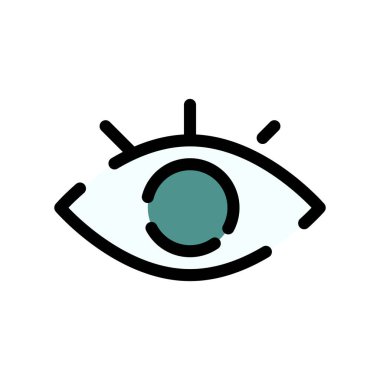 Renkli çizgi simgesi gözü