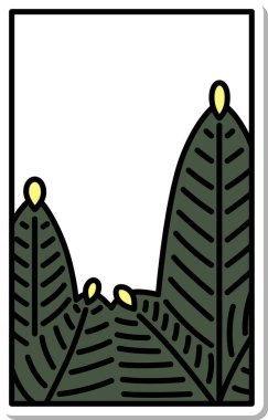 Çıkartma stili Hanafuda Mutsuki çam ağacı Ocak çamı pisliği