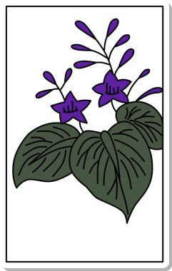 Etiket stili Hanafuda Aralık paulownia Aralık paulownia artıkları