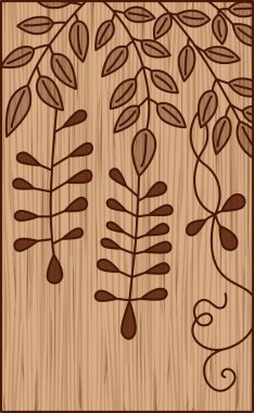 Ağaç oyma tarzı çiçek kartı Uzuki Wisteria April Wisteria pisliği