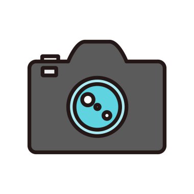 İş simgesi kamera illüstrasyonu