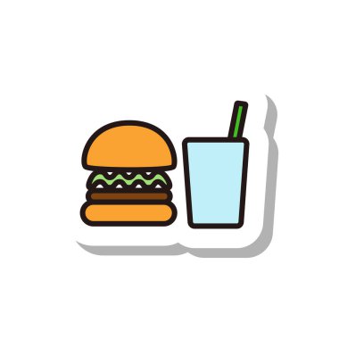 İş simgesi abur cubur çizimi