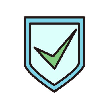 İş simgesi güvenlik illüstrasyonu