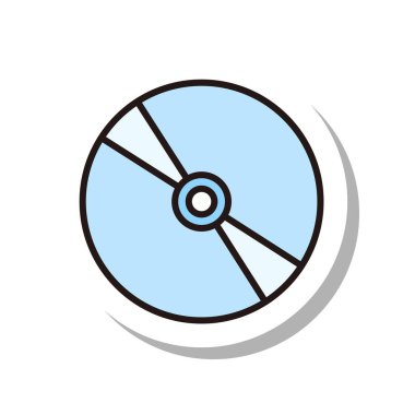 İş simgesi disk illüstrasyonu