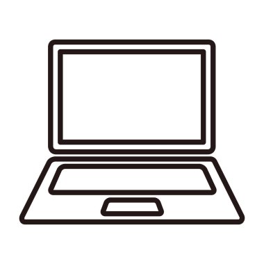 İş simgesi dizüstü bilgisayarı çizimi