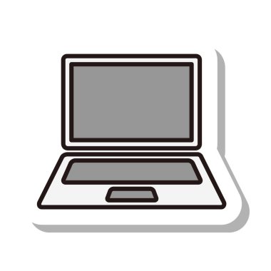 İş simgesi dizüstü bilgisayarı çizimi