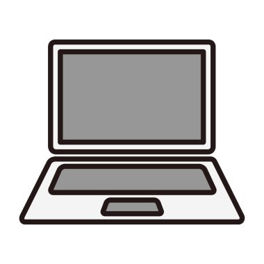 İş simgesi dizüstü bilgisayarı çizimi