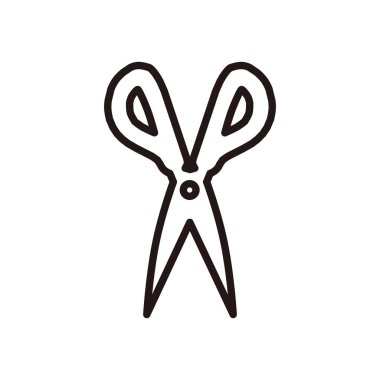 İş simgesi makas illüstrasyonu