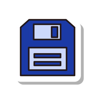 İş simgesi floppy illüstrasyonu