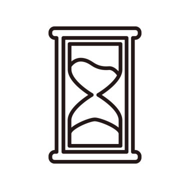 İş simgesi kum saati illüstrasyonu