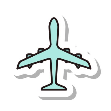 İş simgesi uçak çizimi