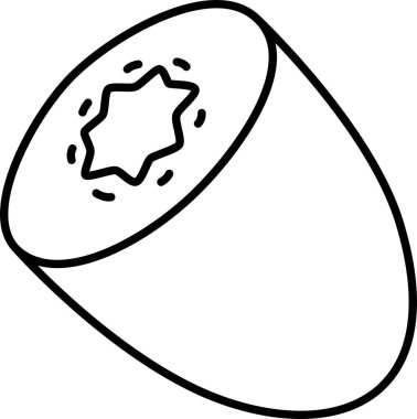 Tek meyve simgesi kivi