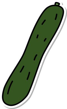 Tek sebze ikonu salatalığı