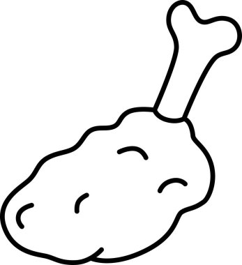 Yemek simgesi, kemik tavuğu