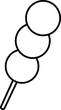 Gıda simgesi dango illüstrasyonu