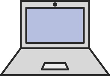 Günlük ihtiyaçlar illüstrasyon dizüstü bilgisayarı