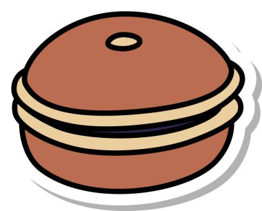 Pişmiş yemek tek öğe simgesi Dorayaki
