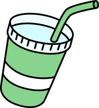 Tek öğe ikon içeceği pişiriliyor