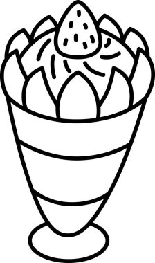 Yemek pişirme tek öge simgesi parfe