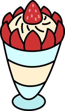 Yemek pişirme tek öge simgesi parfe