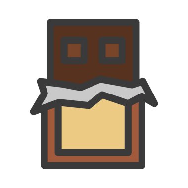 Yiyecek ve içecek illüstrasyon çikolatası