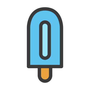 Yiyecek ve içecek. İllüstrasyon buz şekeri.