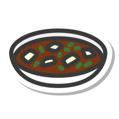 Yemek ve içecek resimli mapo tofu