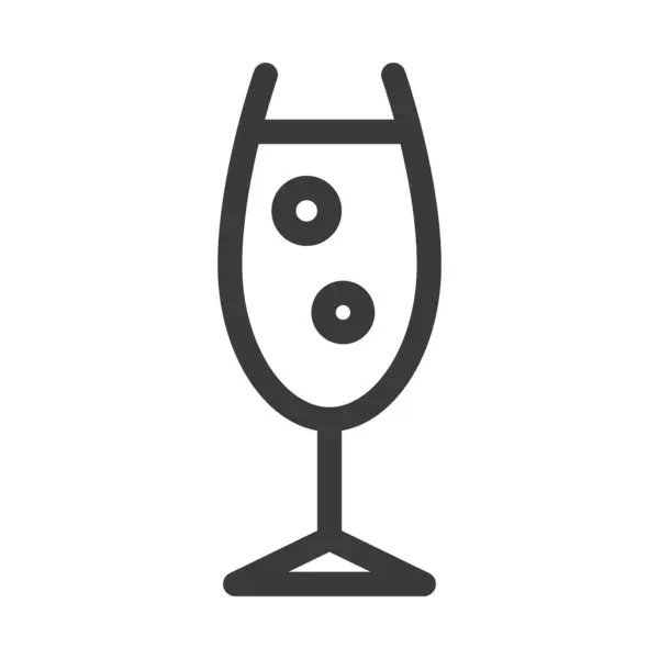 Food and drink illustration champagne glass