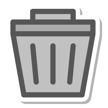 Mini simge çöp kutusu