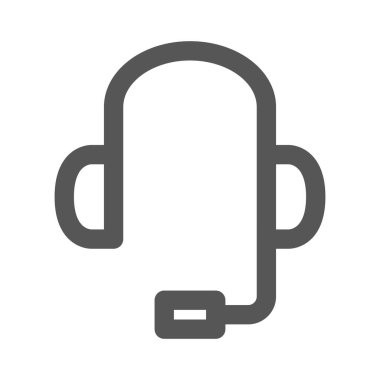 Mikrofonlu mini ikon kulaklıklar.