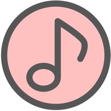 Mini mini ikon müzik notası