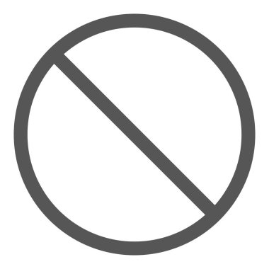 Mini mini simge yasağı işareti