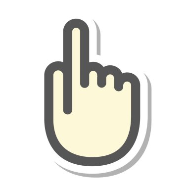 Mini simge işaret ediyor