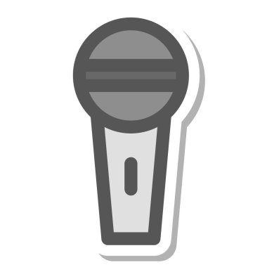 Mini mini simge taşınabilir mikrofon