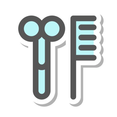 Mini ikon berber dükkanı.