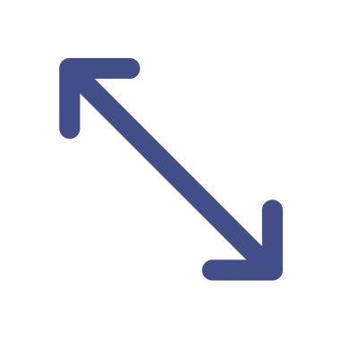 Mini simge oku çapraz olarak aşağı